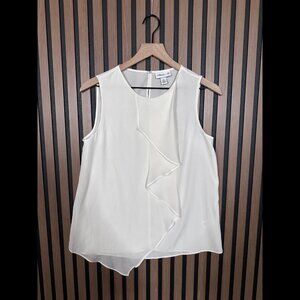 3.1 Phillip Lim x Target Sheer Blouse Small Womens Ruffle Chiffon Fabric Top